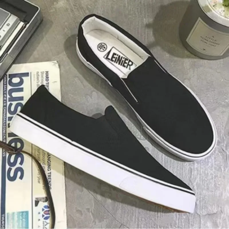 2024 Spring Autumn Fashion Trend All-match White Shoes Flat Canvas Shoes Men Women Couple Sneakers Solid Color Casual Loafers