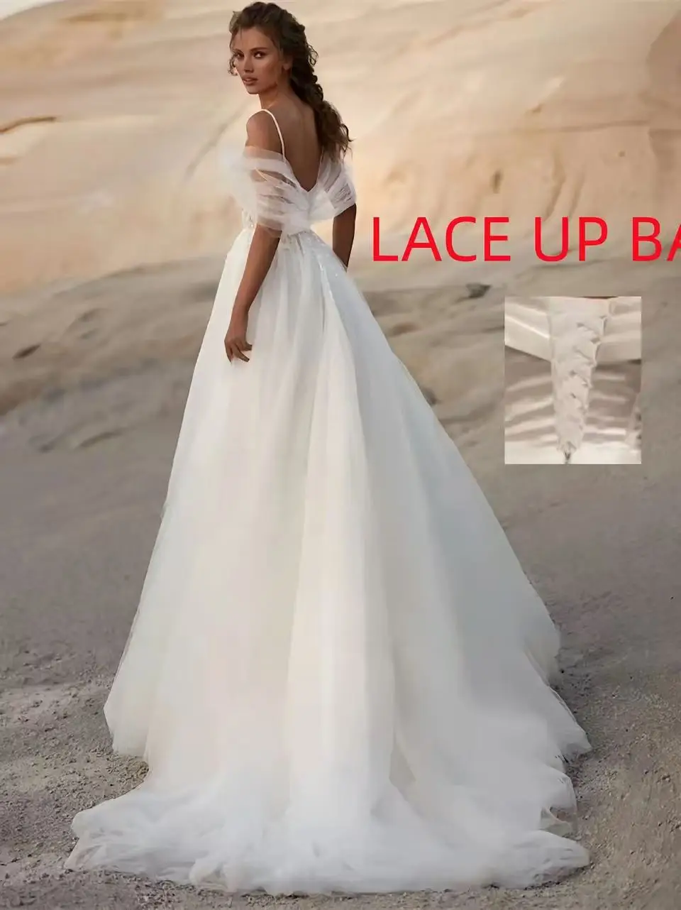 Classic A-line Tulle Wedding Dresses Lace Applique Off The Shoulder Sweetheart Pleat Bridal Gowns Vestidos De Noiva Customized
