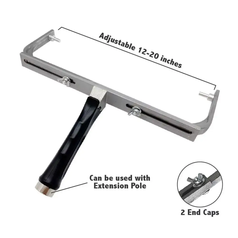 Easy To Clean Paint Roller Adjustable Detachable Painting Brush Microfiber Oil Absorption Strength Roller Frame House Tool