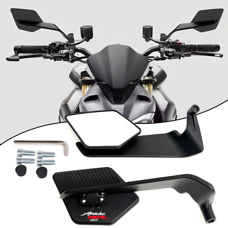 Para televisores Apache RR310 Apache 310rr motocicleta CNC espejo retrovisor ala fija espejo retrovisor plegable ala fija