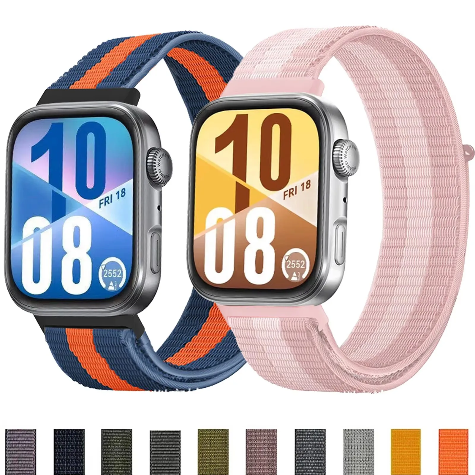 

For Huawei Watch Fit 4/4 Pro Smart Watch Accessories Correa for Huawei Watch Fit 3/Fit 4 Breathable Band Nylon Loop Watch band