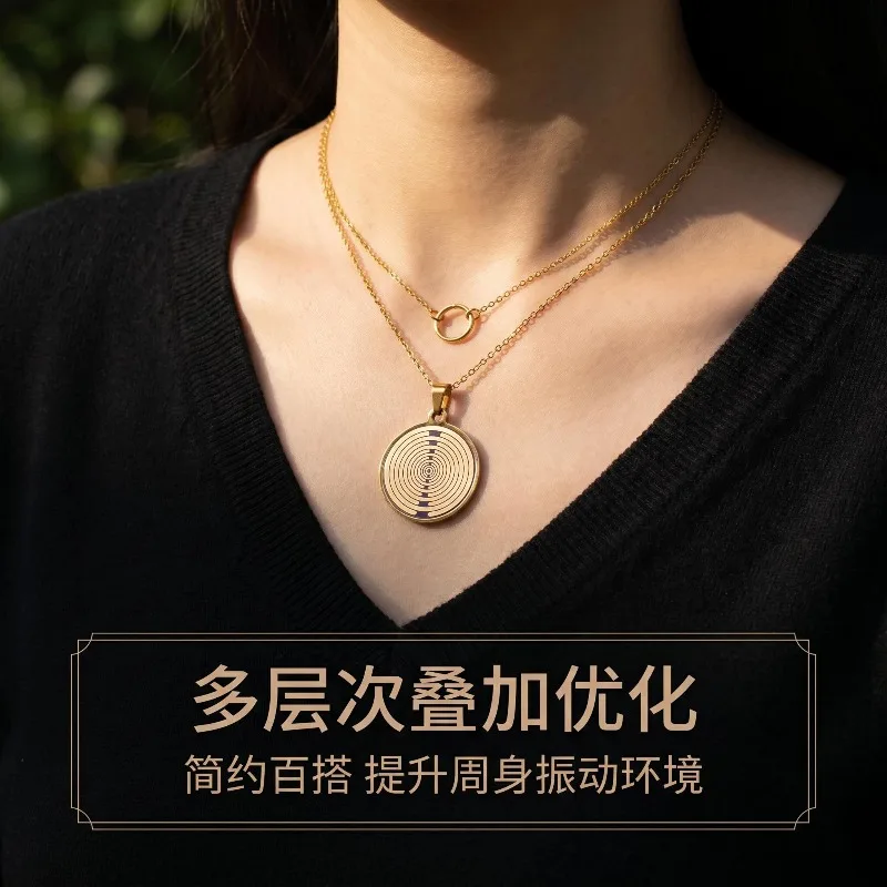 Frequency Oscillation Pendant Necklace Multi-Wave Oscillator Electromagnetic Antenna Jewelry