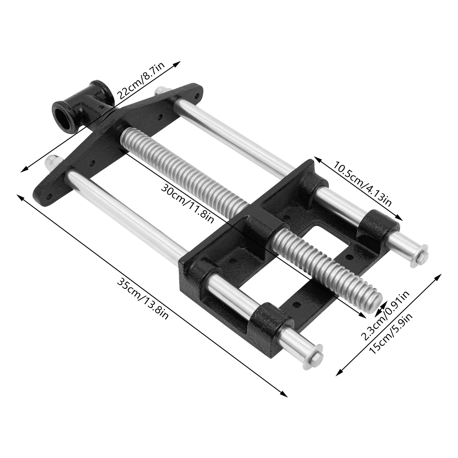 7 Zoll Tragbare Holzbearbeitungs-Schraubzwinge Metall-Werkbankzange DIY Holzklammer für Holzbearbeitungstisch – Detail 12