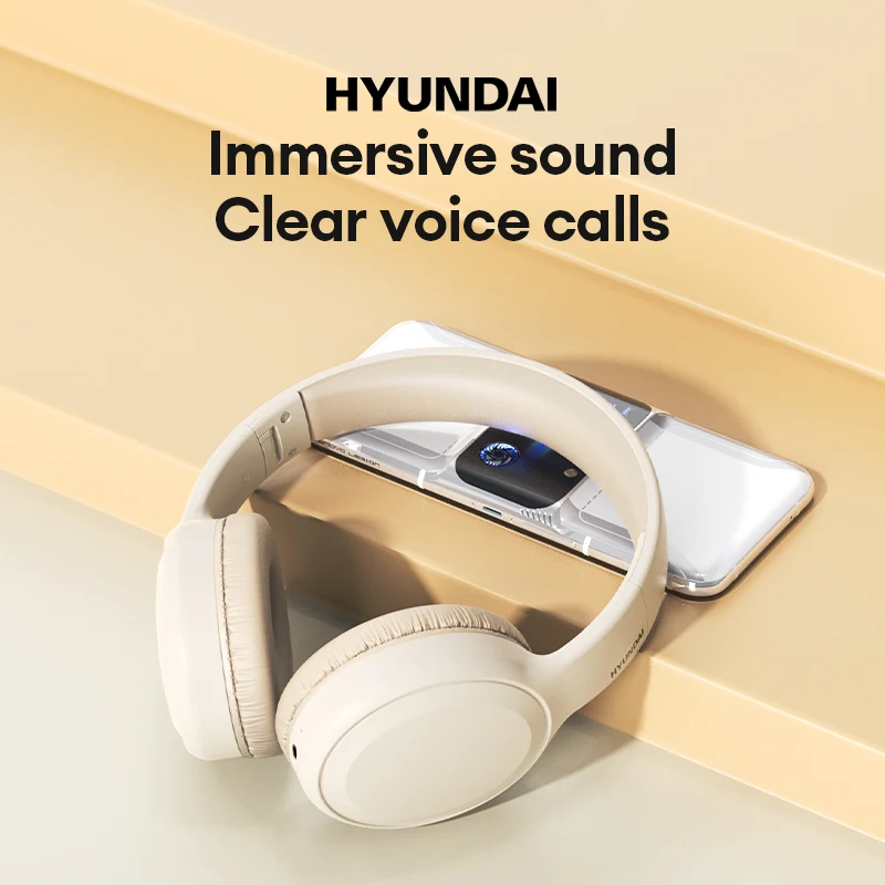 Choice HYUNDAI TH30 Wireless Headphones Game Music Dual Mode HIFI Sound Bluetooth V5.3 Headset Portable Folding Headphones New