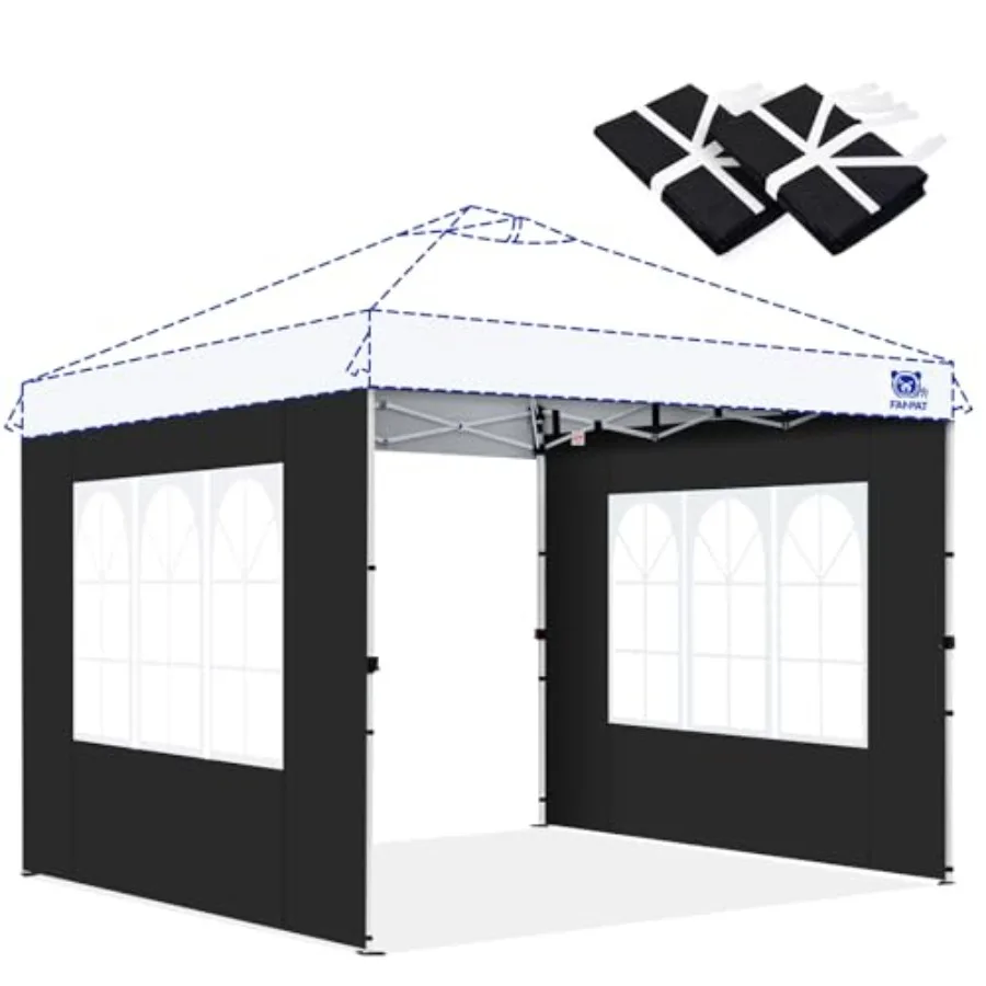 

Church Window 10x10ft Canopy Sidewalls for Pop Up Canopy, Waterproof UV Protection Fabric, Suitable for Outdoor Party, Picnics