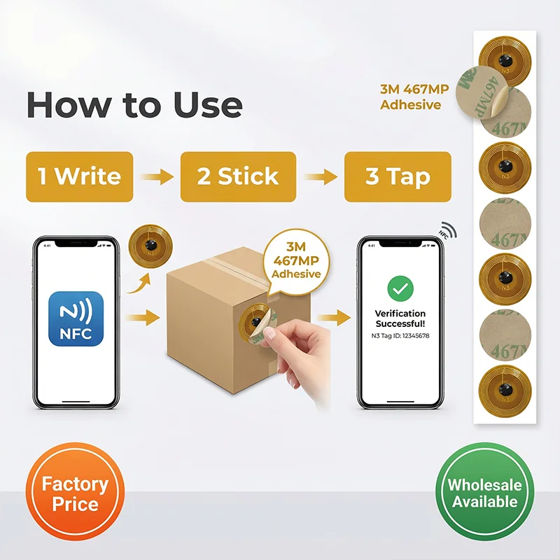 Diameter 12mm Micro Small Size NXP Ntag213 RFID 13.56mhz NFC Programmable Chip Bluetooth Label/Sticker FPC Tag