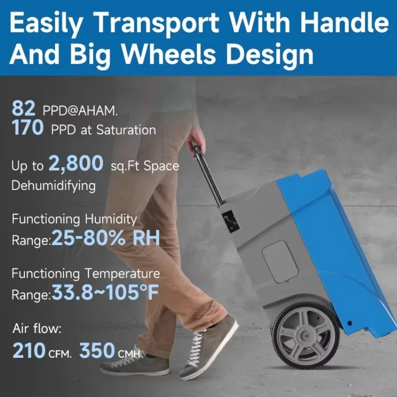 

Mini 90L Commercial Portable Plastic Dehumidifying Dryer Dehumidifiers for Home