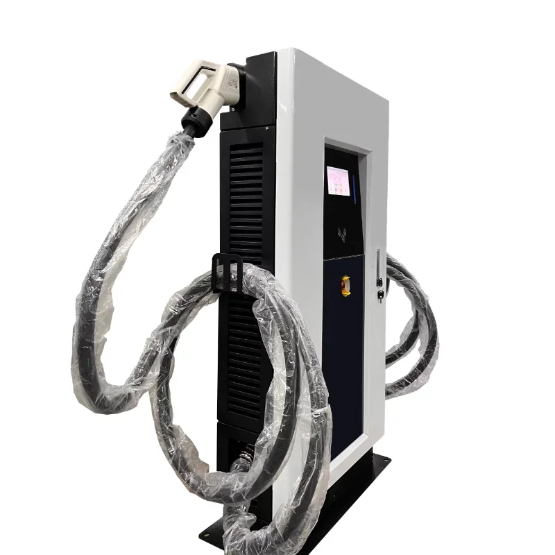 China 60kw Fast Electric Vehicle Public Charging Station Commercial Household Smart Dual Gun CCS2 DC Electric Charging Station