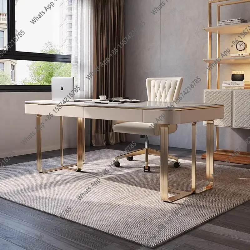 X Desk Light Luxury Modern High-end Study Furniture Set Combination Calligraphy Office Desk Senior Master Design Sense