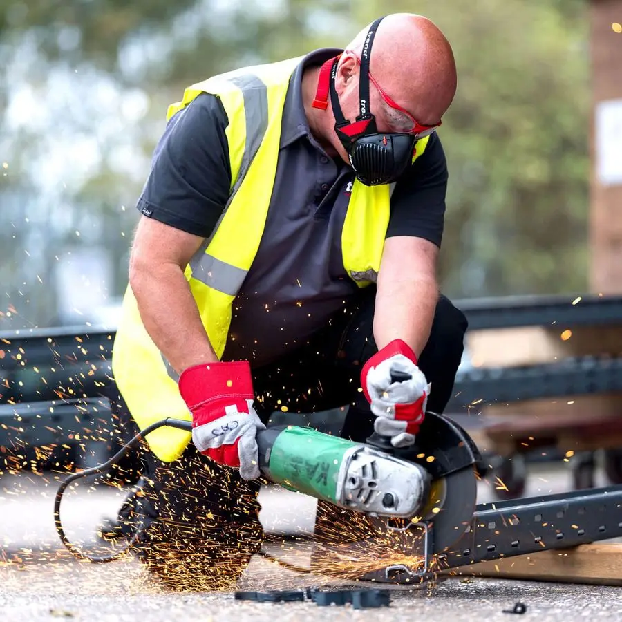 قناع الغبار Air Stealth، نصف قناع مع مرشحات HEPAC المزدوجة القابلة للاستبدال لأعمال النجارة وأعمال البناء والمتوسطة الصغيرة