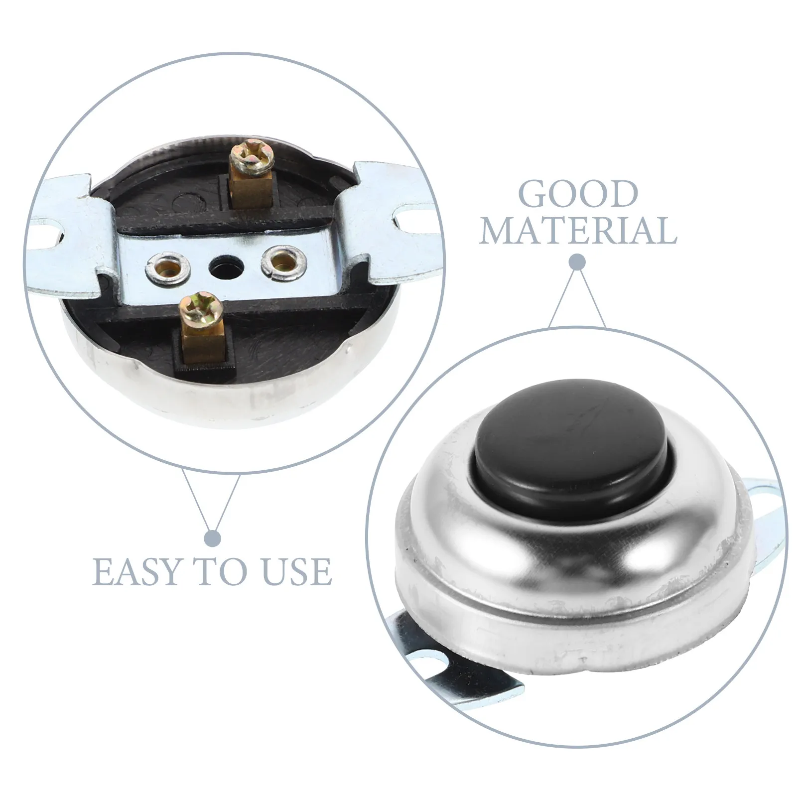 Universal Metal Horn Button Switch for Cars Trucks Tractors Tricycles Electric Vehicles Compact Push Button Quick Activation