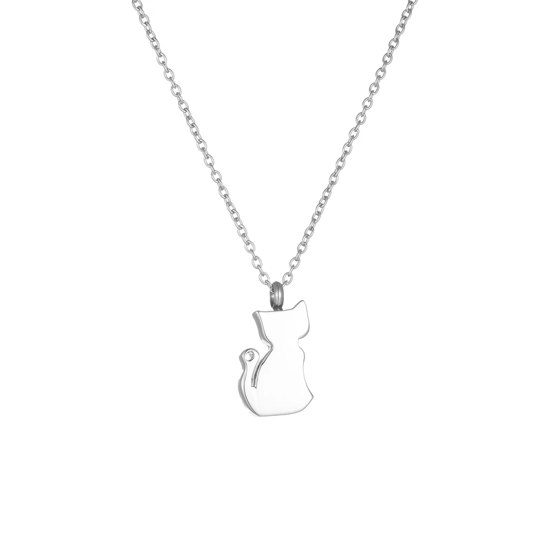 Cremation Necklace for Ashes Stainless Steel Pendant Ashes Holder Memorial Jewelry