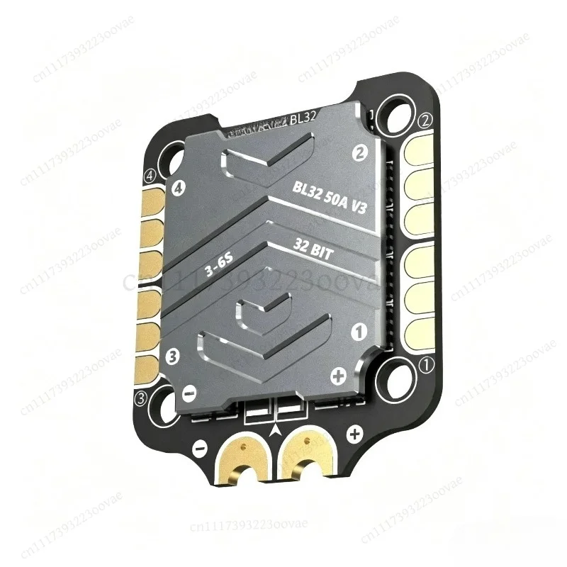 Used 30x30 F7 V3 BL32 50A FC & ESC Stack 3‑6S Wireless Betaflight For RC FPV Drone, With Solder Marks