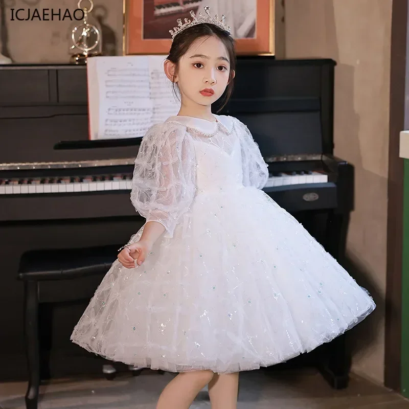 

Princess Dress for Baby Girl Birthday Party Girls Evening Elegant Christening Flower Ball Gowns Kids Children Matching Clothes