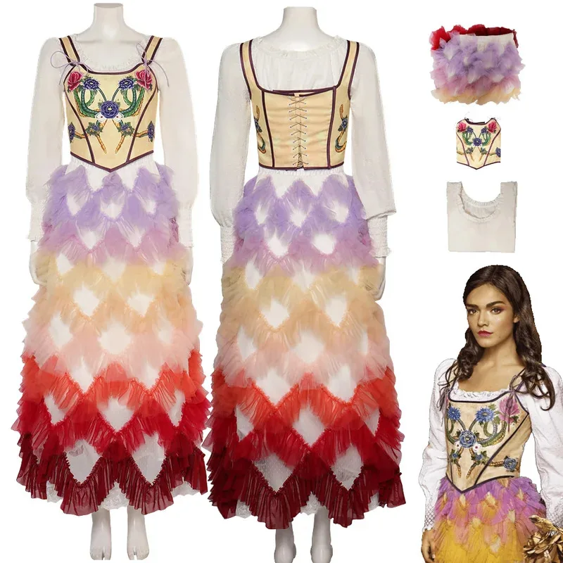 Juego Lucy Grey Baird, disfraz de Cosplay, vestido para mujeres adultas, Tops de fantasía, faldas, trajes, disfraz de fiesta de Carnaval y Halloween, traje de rol