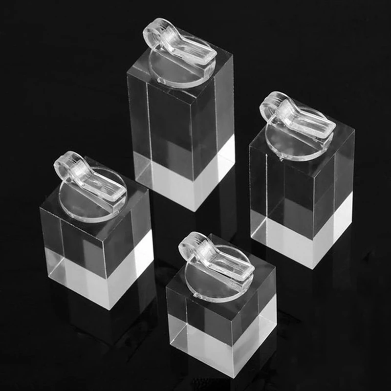 ABWR-7Pcs anillo de dedo de altura diferente soporte para presentación de joyería accesorios de fotografía escaparate organizador estante