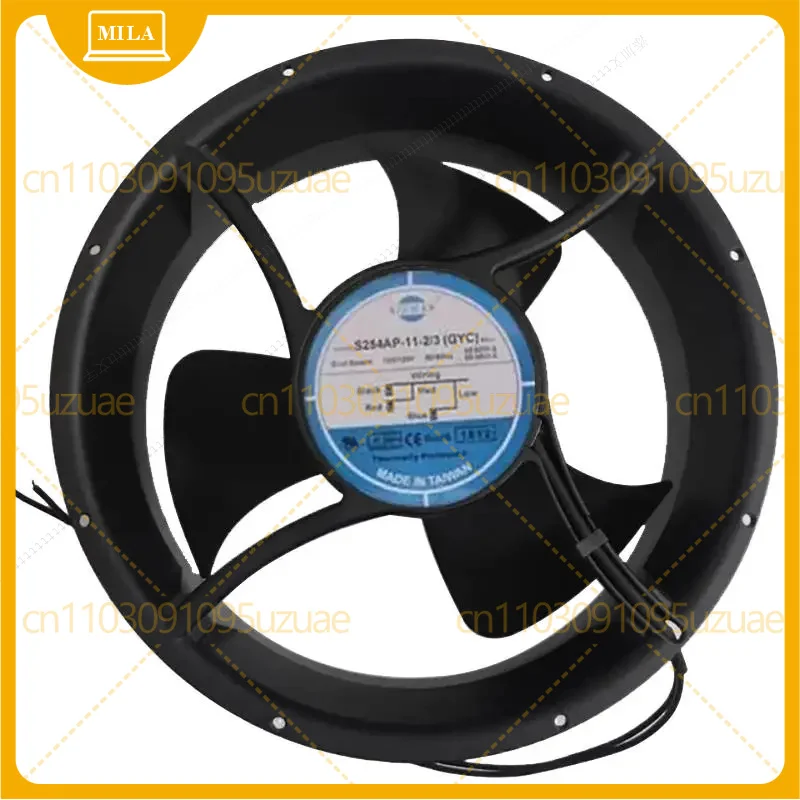 New S254AP-11-2/3 WB cooling fan with 100/120V 3-wire speed regulation