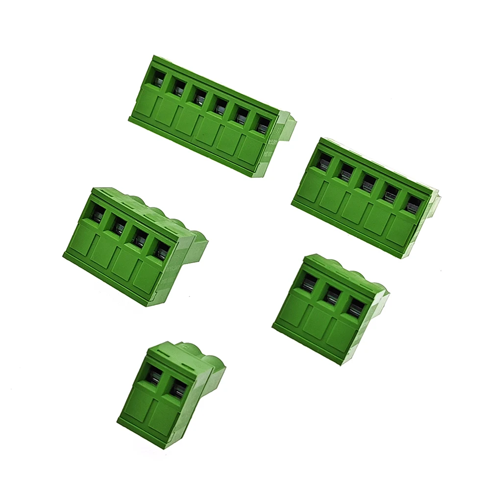 5 Sets 5.08MM Pluggable Terminal Blocks Connector KF2EDGKR 5.08 Butting Style 2/3/4/5/6/7/8 Pin Screw Terminal