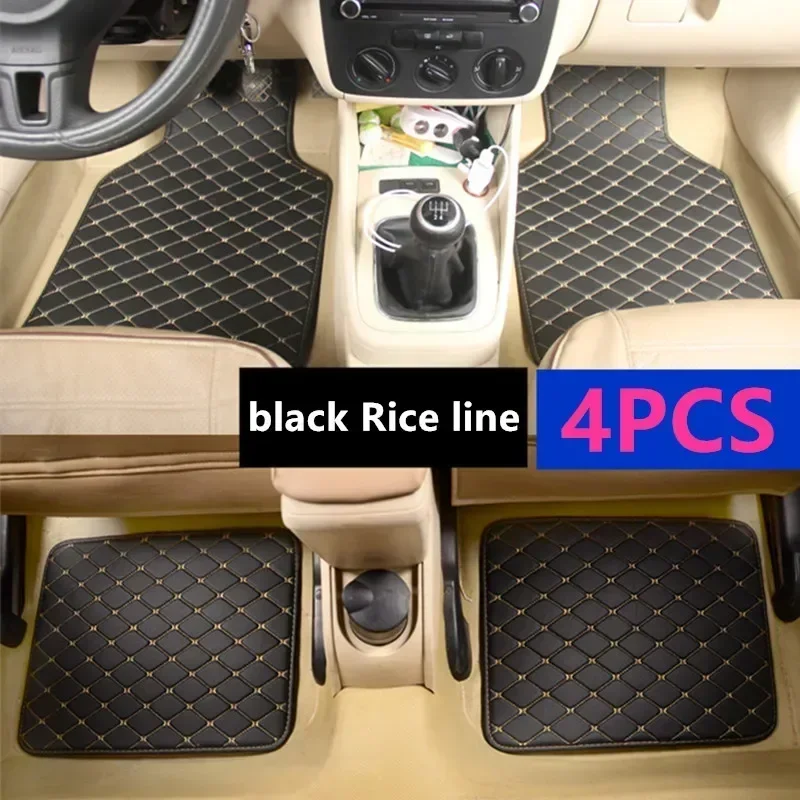 Universal Black Carpet Floor Mats For Suzuki Alto, Ignis, Splash – Black Trim, Full Set