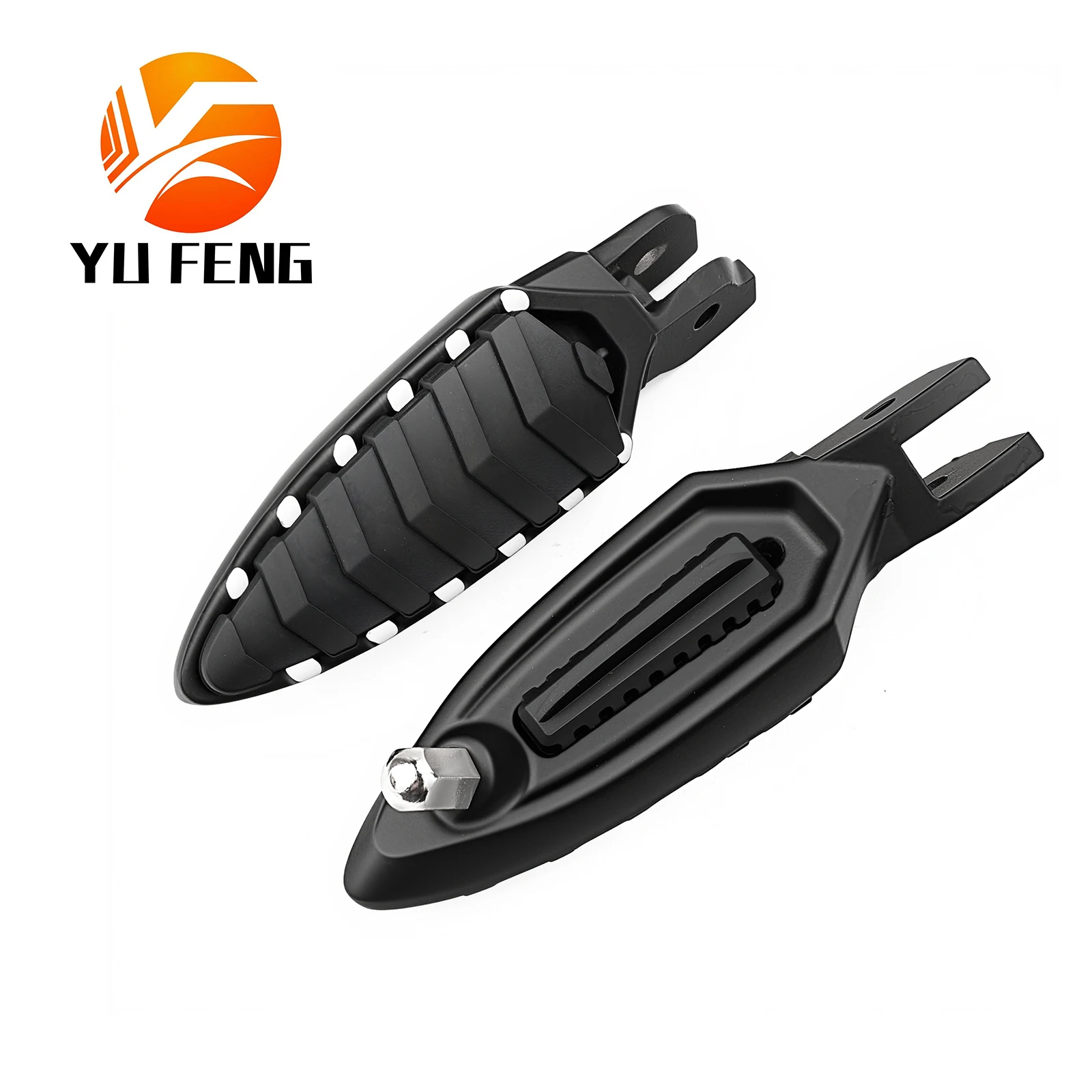 Reposapiés Delanteros para Motocicleta, Pedales para el Conductor, para Diavel 1200 AMG 2015, Franja Blanca, Strada Carbon Titanium 2011-2015