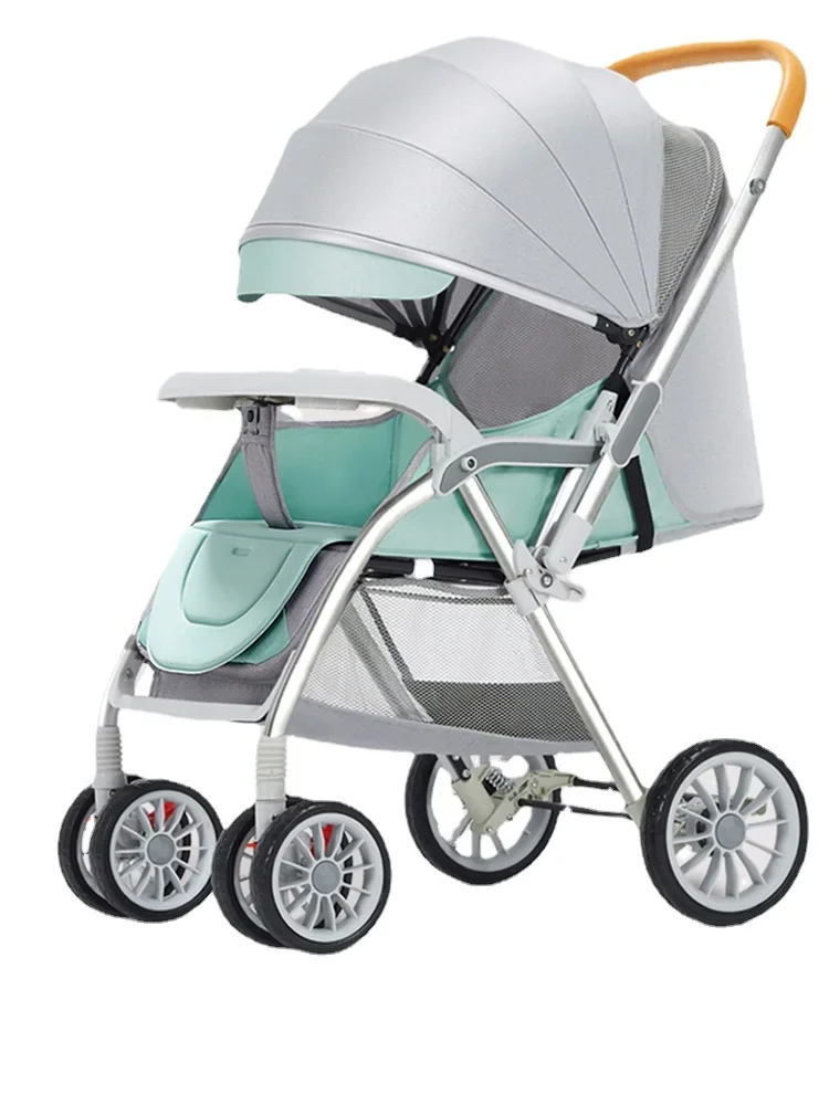 YY Light and Portable Folding Simple Four-Wheel Trolley Newborn Baby Child Stroller