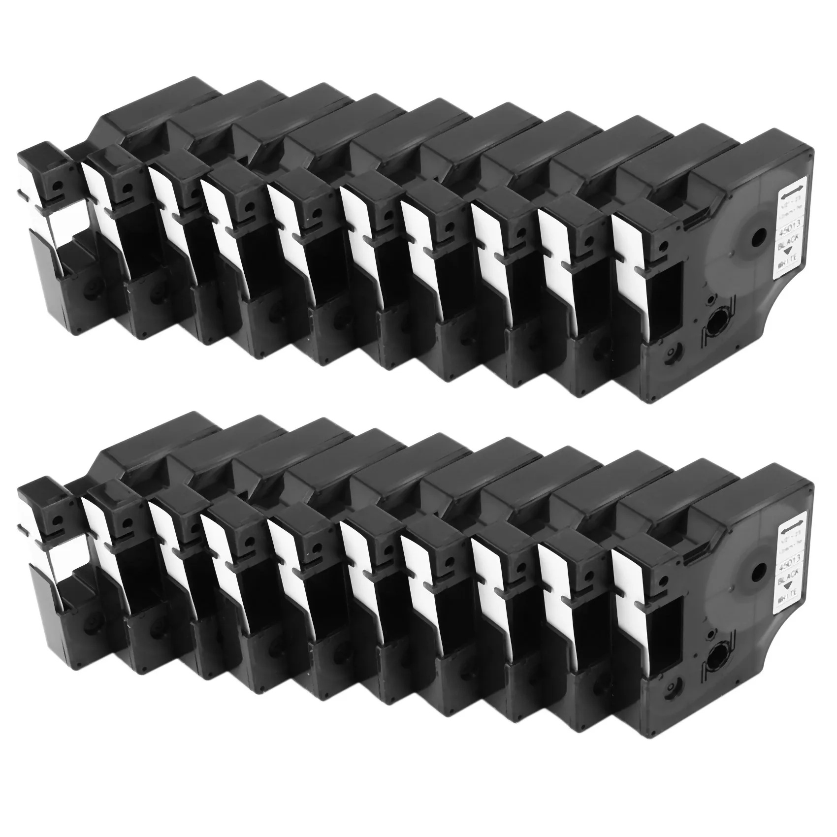 

Stylish-20Pcs For Dymo D1 Label Maker/Tape 45013 Black On White Label Ribbons Compatible For Dymo Label Manager 160 210 450 280
