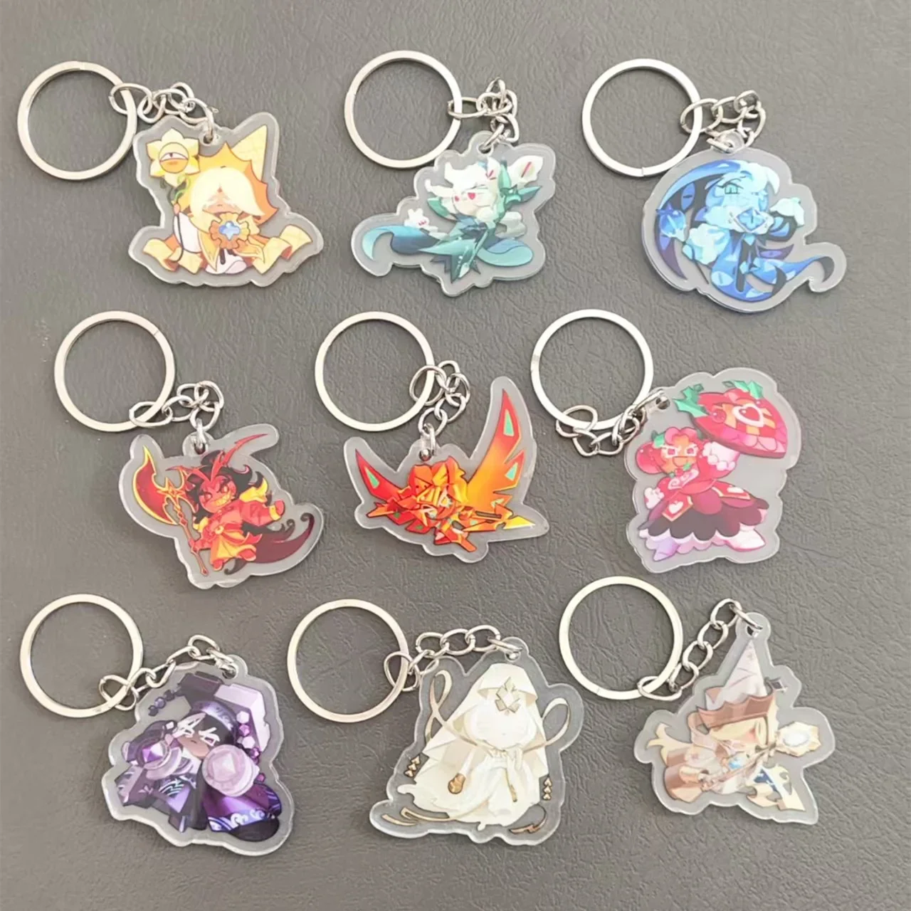 Косплей Колобок Королевство Тень Молоко Печенье Брелок Подвеска Двусторонняя Акриловая Игровая Периферия