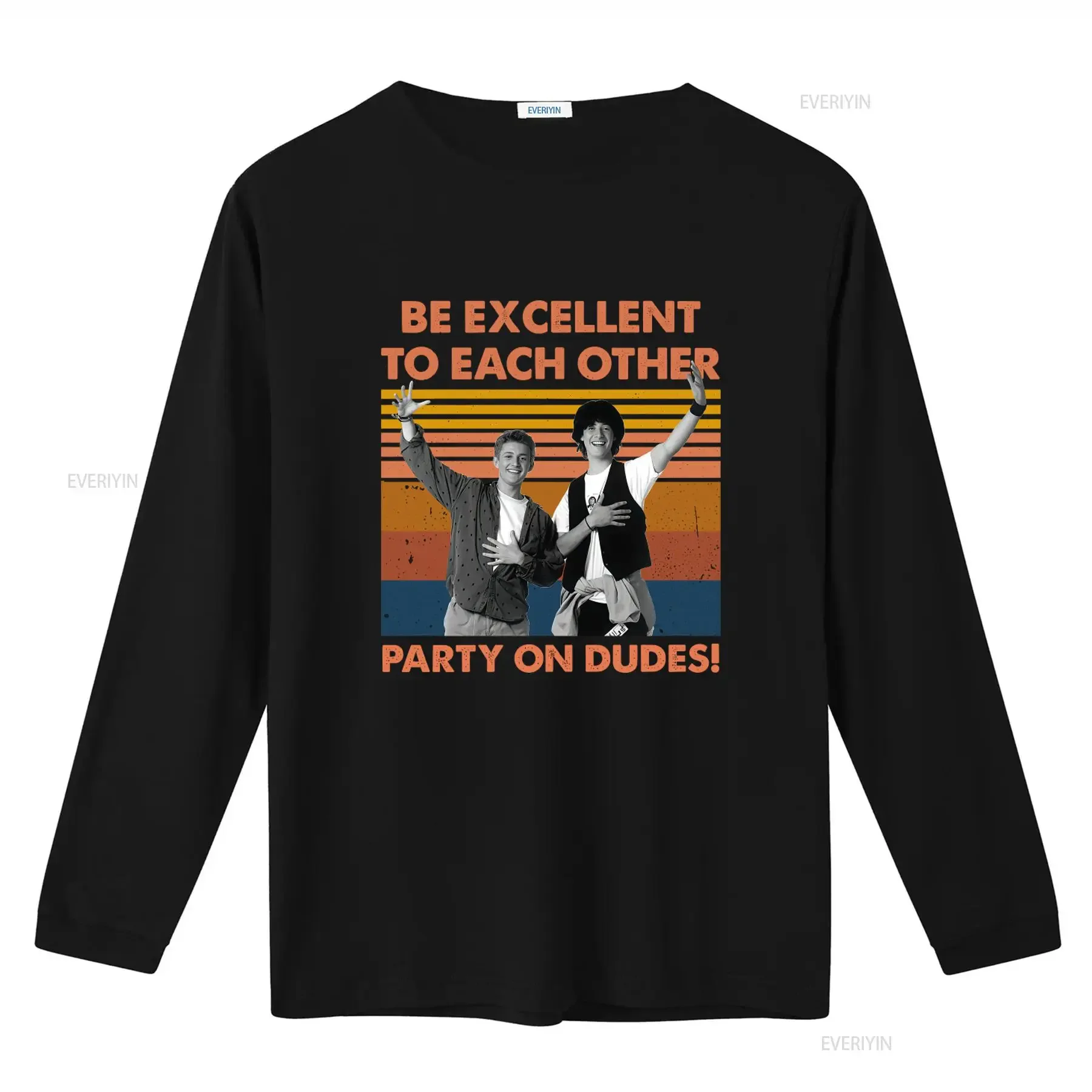 Retro Be Excellent To Each Other Party On Dudes Vintage T Shirt Bill Ted Inspired Funny Movie Design For Men vintage Washed