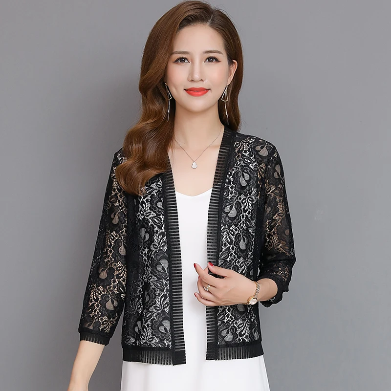 Stylish Trendy Froral Patch Design Bolero Retro Vintage Crochet Summer Beach Cover Up Top Cloak Open Stitch Kimono Cardigain