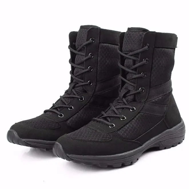 2024 New Men Summer Training High-Top Ultra-Light Breathable Mesh Outdoor Workwear Security Boots