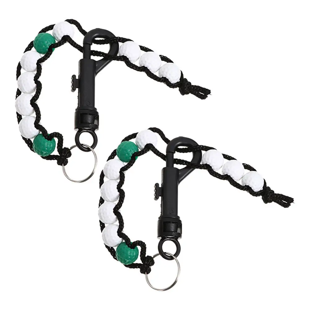 

Пара пластиковых счетчиков ударов для гольфа, брелок-счетчик для начинающих, инструмент для тренировок по гольфу