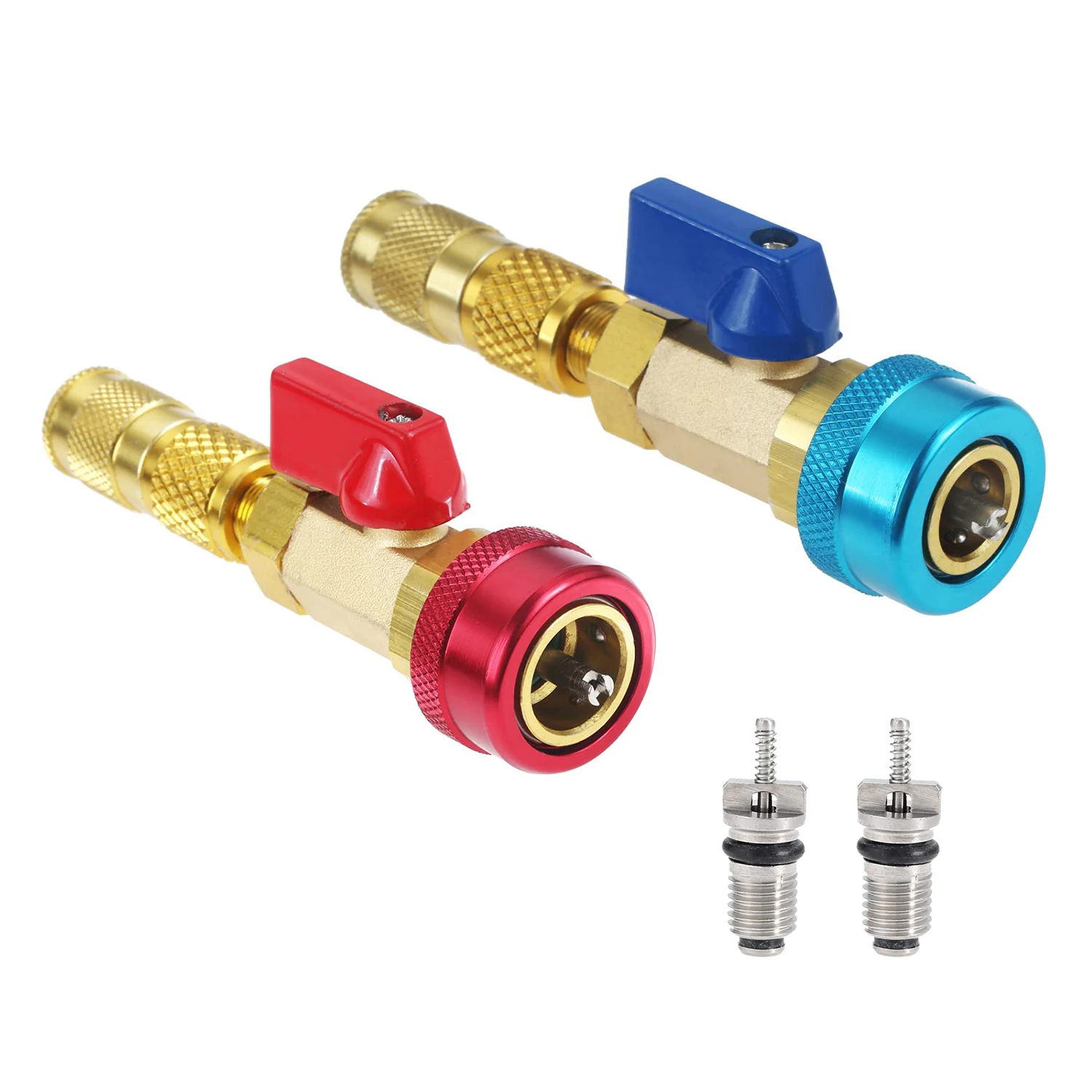 

R134a R12 Valve Core Remover Installer Car Air Conditioning Valve Core Quick Remover Installer High Low Pressure Repair Tool