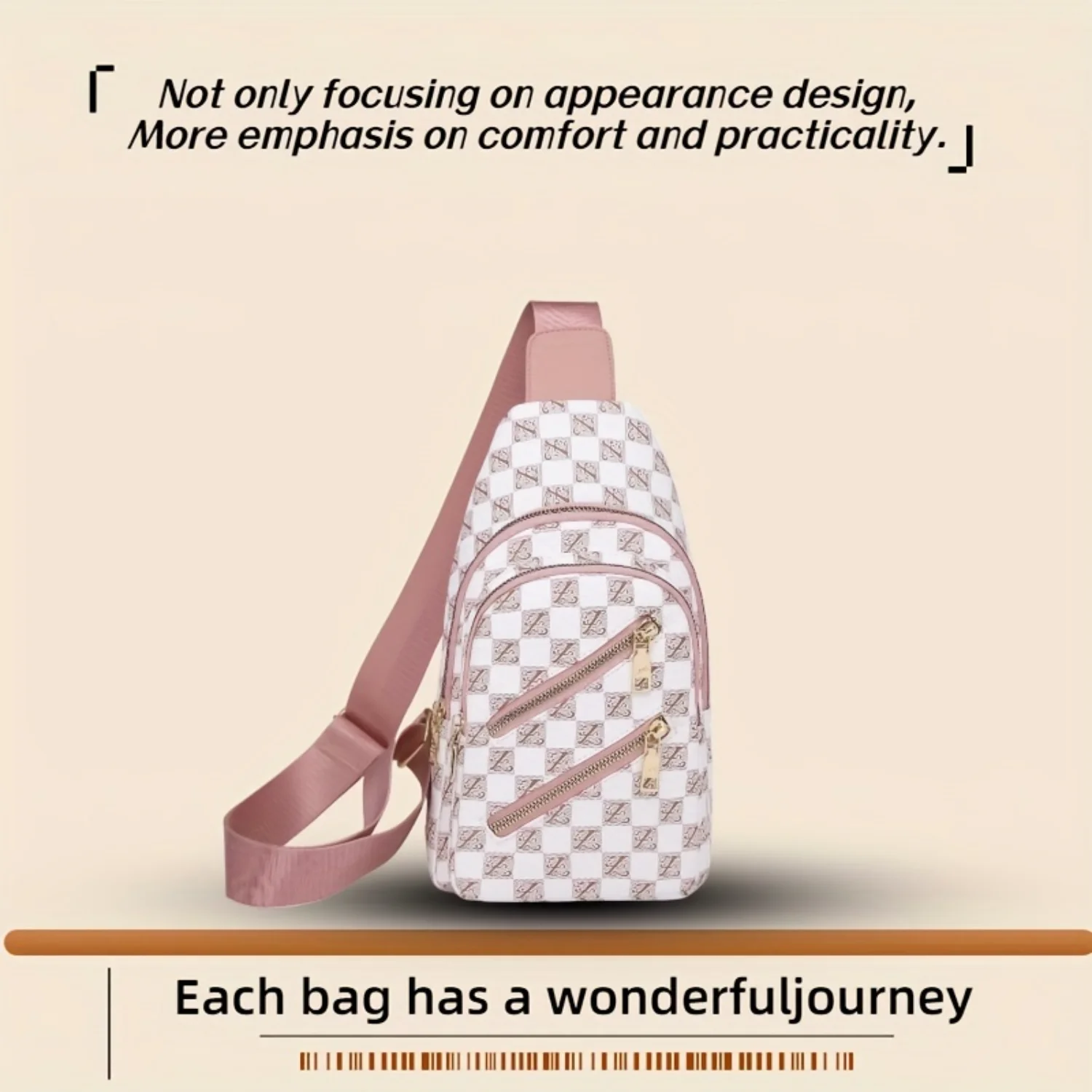 

Premium Fresh Versatile Waist Bag, Casual Adjustable Crossbody Bag, Lady Durable Nylon Bag For Business Outdoor Travel