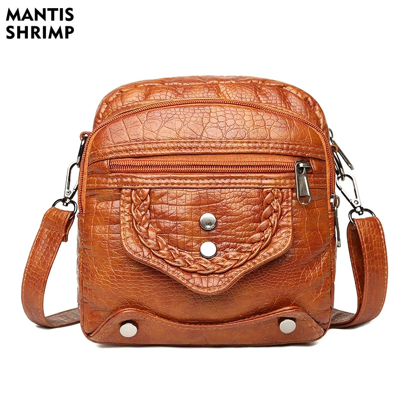 

Women Bag Casual Ladies Messenger Bags Cross-body Soft PU Leather Shoulder Bag Female Fashion Designer Pack High Quality 2024