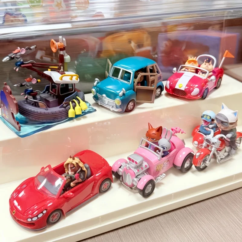 

Новая серия Zootopia 2, сумасшедшие поездки, слепая коробка, Коллекционная фигурка, настольное украшение, подарок для девочек, фанатов, в наличии