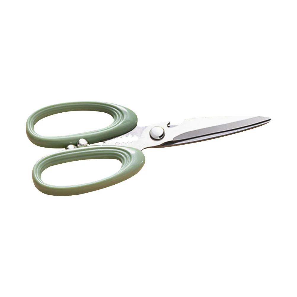 

Heavy Duty Scissors Stainless Steel Kitchen Shears Poultry Food Manual Household Green for Bone Travel