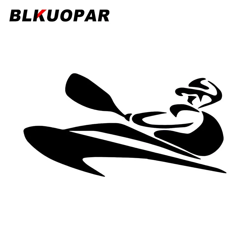

BLKUOPAR Rowing Funny Car Stickers Cute Personality Die-cut Scratch-Proof Sunscreen Laptop Windows Decoration Car Accessories