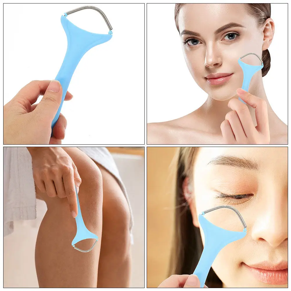 Facial Epilator Hair Remover for Women Spring Threading Technology Manual Face Hair Removal Tool Lightweight Portable Gentle