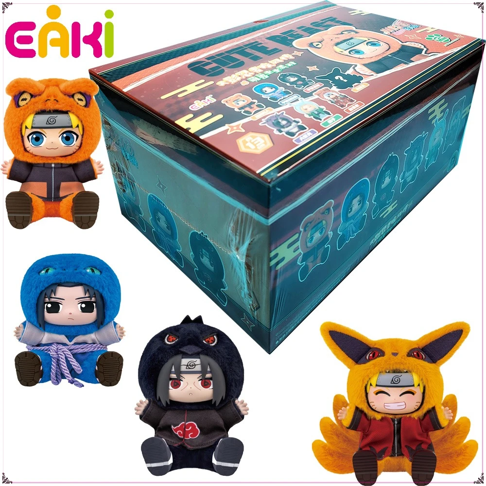 

Original EAKI Naruto Shippuden Blind Box Sitting Series Kawaii Anime Movable Figures Model Toys Desktop Ornament Surprise Gifts
