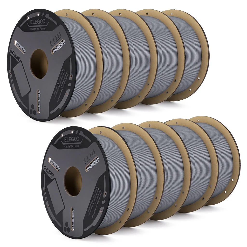 ELEGOO Filament PETG ze włóknami szklanymi 1.75mm Czarny, Filament PETG-GF do druku 3D o wysokiej sztywności, Pasuje do większości drukarek 3D FDM — zdjęcie produktu 7