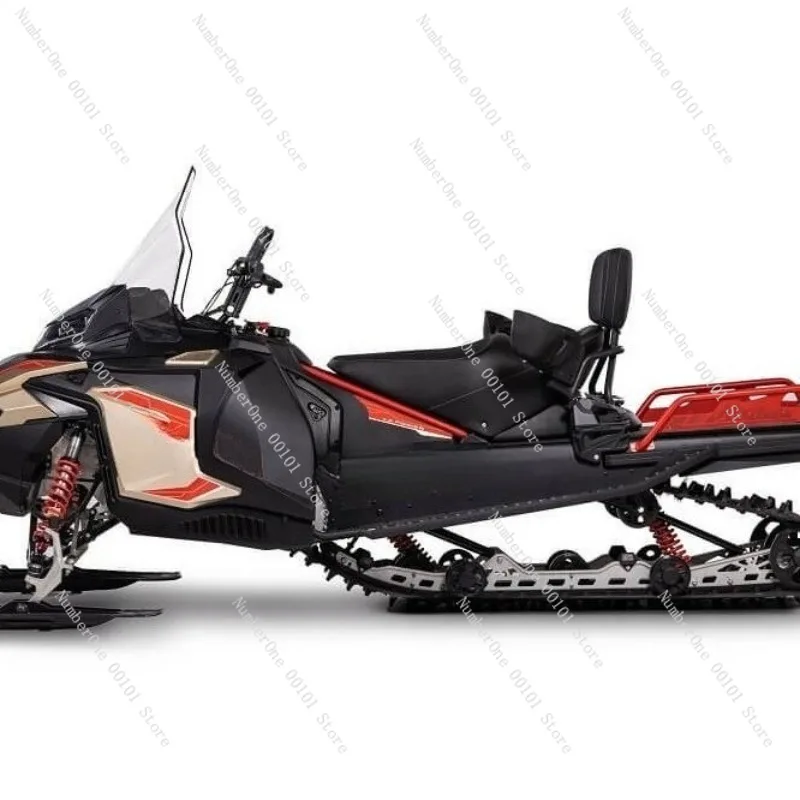 All-Terrain Snow Track Kit for Off-Road Motorcycles,Heavy-Duty Rubber Ski Track Conversion System Snowy Rugged Road Conditions
