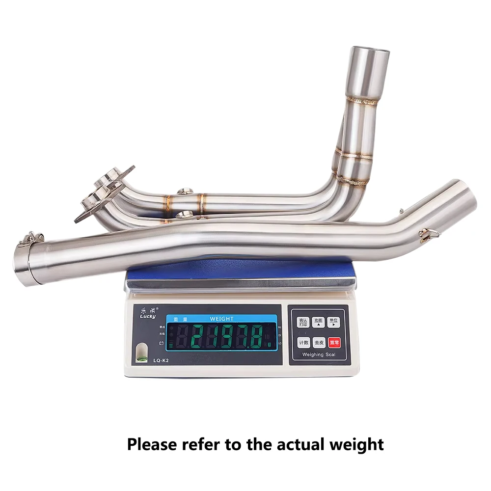 slip-on Stainless Steel Motorcycle Exhaust Systems Escape universal 51mm Muffler Front Link Pipe For CFMOTO 450SR 450 SR - view 3