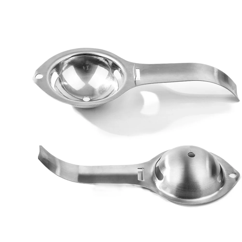 

Egg Yolk Separator 304 Stainless Steel White Yolk Filter Smooth Mirror Polished Non-Stick Easy Clean Kitchen Baking Tool