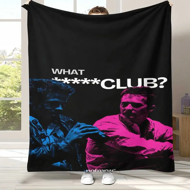 Classic Fight Club Movie Soft Flannel Throw Blanket,Cozy Warm Blanket for Bed,Sofa,Living Room,Picnic,Camping,Home Decor,Gift
