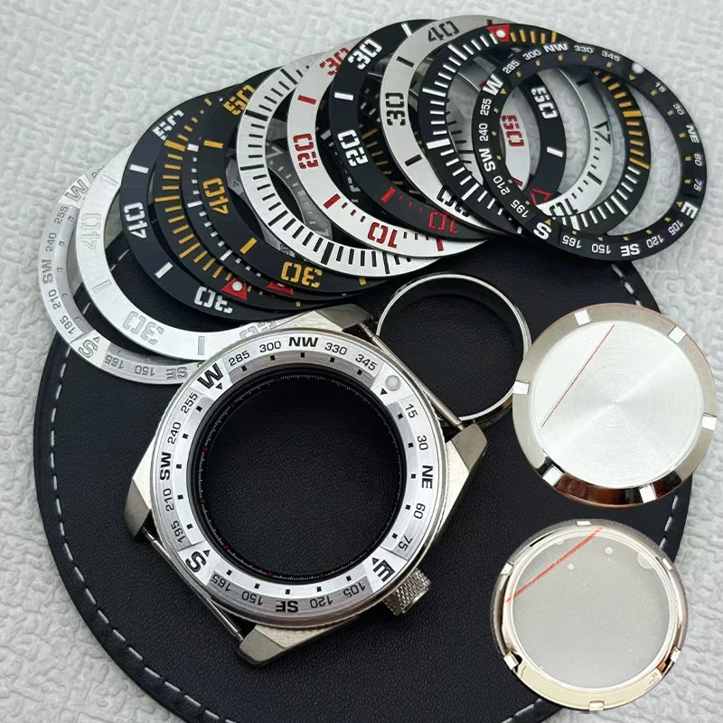 

Samurai King Watch Case Fit For NH35 NH36 7S26 Automatic Movement Sapphire crystal Glass Samurai Cases Install a 40*31.5mm Bezel