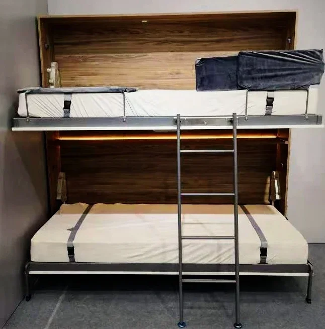 Popular room custom - made  smart  horizontal hidden bunk  murphy beds safety environmental protection wall bed