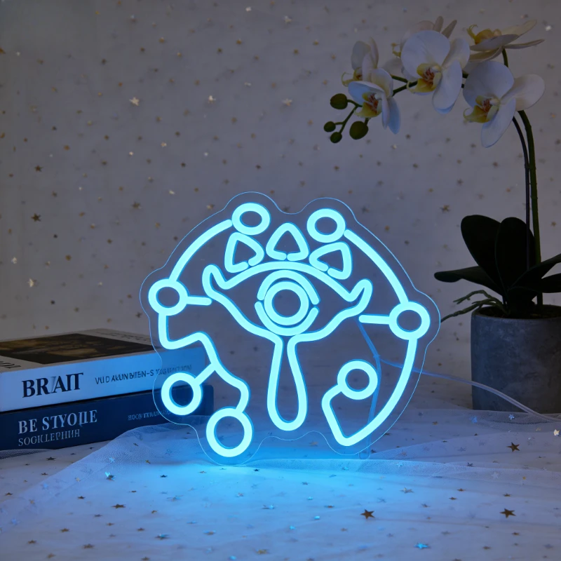 

Magic Eye Neon Sign LED Night Light 3D Acrylic Aesthetic Desk Lamp USB Wall Decor Mystical Witchcraft Home Decoration Gift