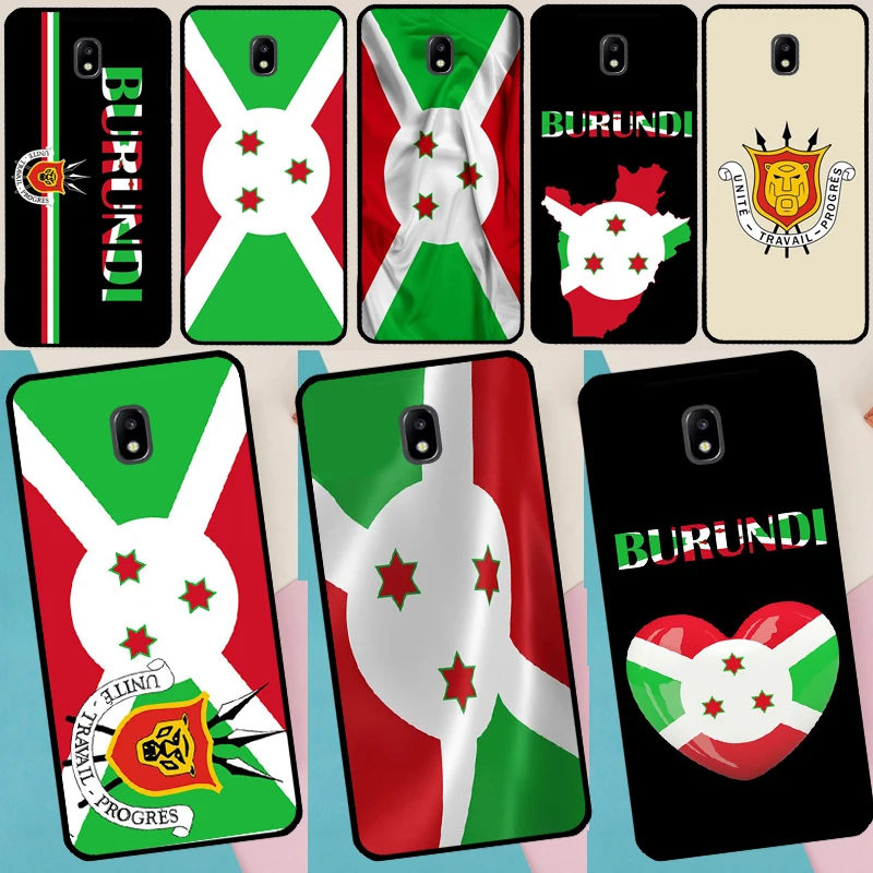 Burundi National Flag Coat Of Arms Case Cover For Samsung A6 A7 A8 A9 J8 2018 A3 A5 J1 2016 J3 J5 J7 2017 J6 J4 Plus Case