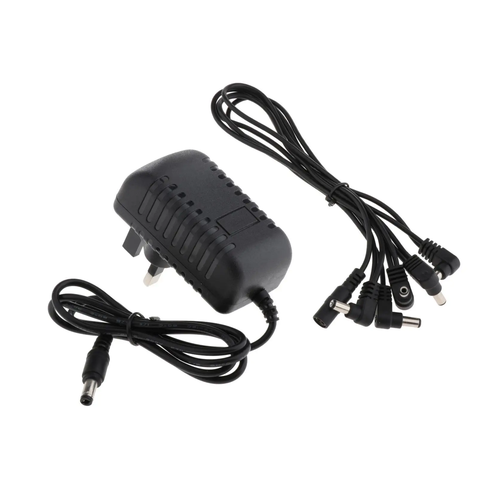 Pomelo 9V Guitar Effect Power Adapter w/ 1 to 5 Way Splitter Cable for Guitar