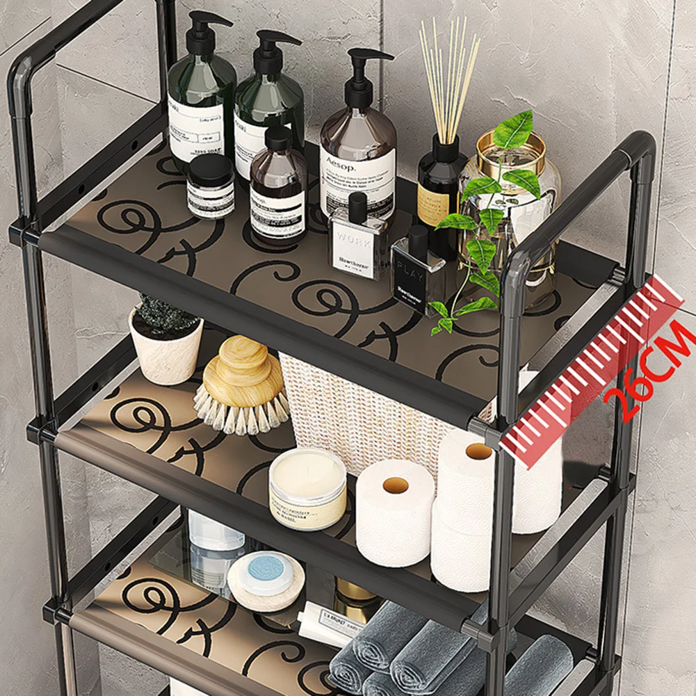 Over The Toilet Storage 3-Tier Over-The-Toilet Space Saver Organizer Rack Stable Freestanding Above Toilet Stand For Bathroom